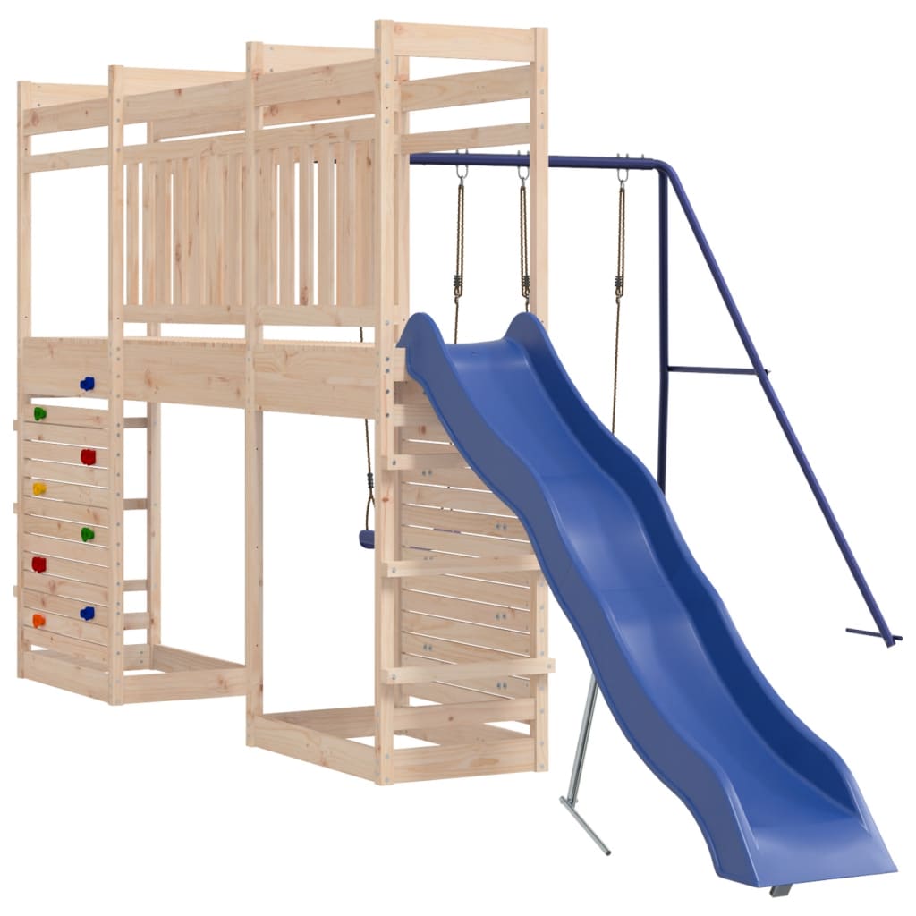 Playhouse Structure de jeu et d'escalade XXL avec balançoire et toboggan OUISTITI