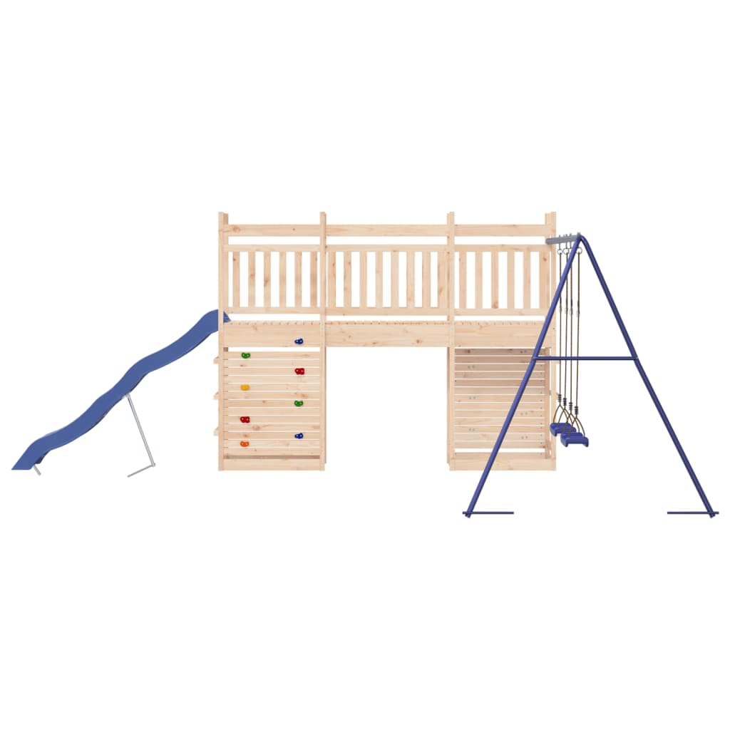 Playhouse Structure de jeu et d'escalade XXL avec balançoire et toboggan OUISTITI