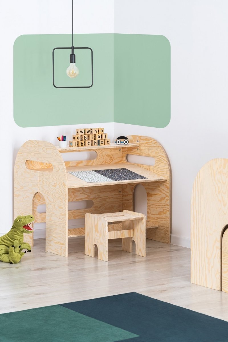 Bureau enfant avec assise montessori MUNDO 6