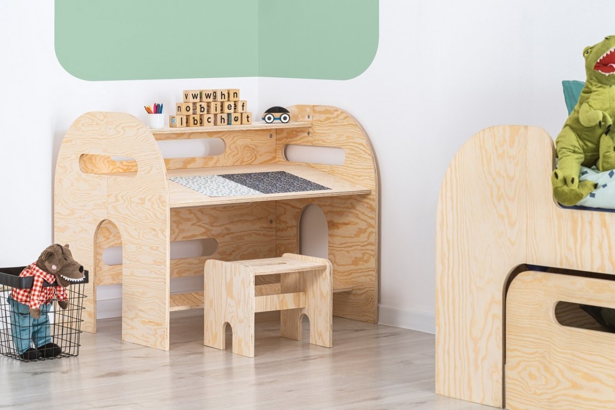 Bureau enfant avec assise montessori MUNDO 6