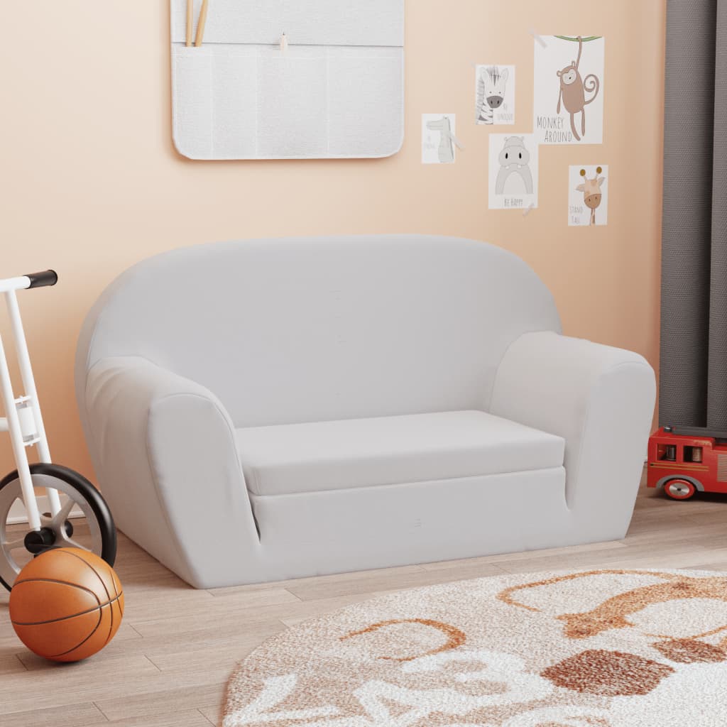 Canapé lit pliable pour enfants Gris