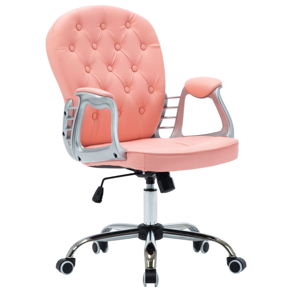 Chaise de bureau pivotante Rose Similicuir MADOKA