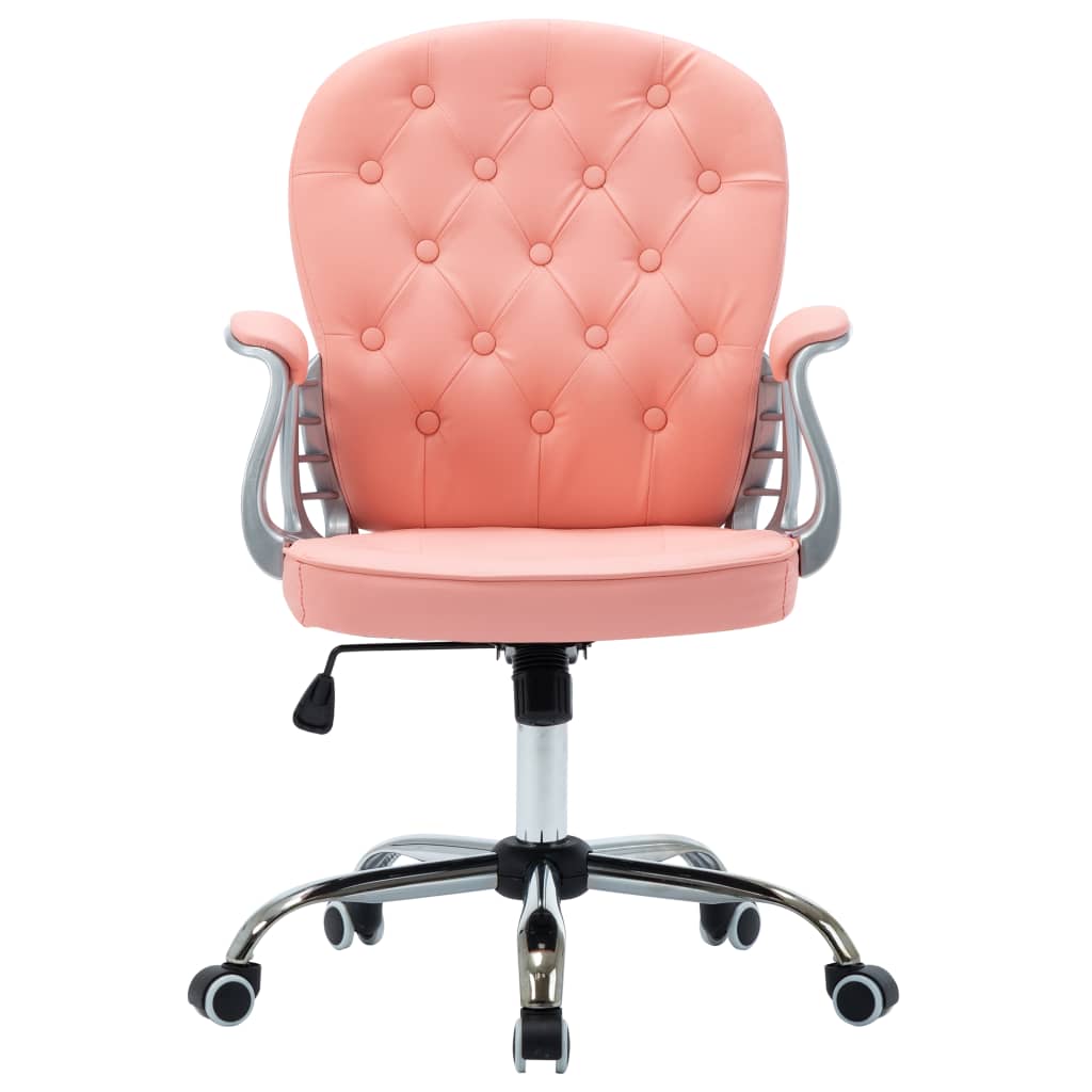 Chaise de bureau pivotante Rose Similicuir MADOKA
