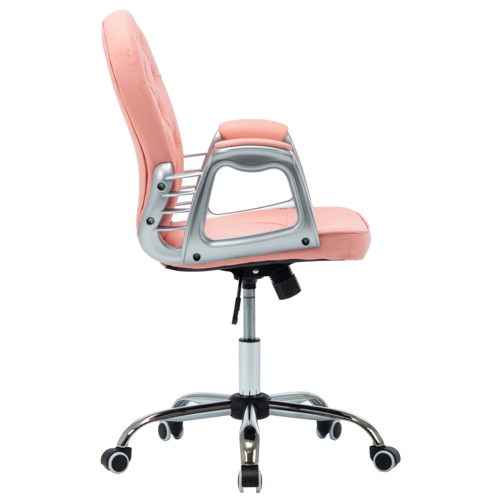Chaise de bureau pivotante Rose Similicuir MADOKA