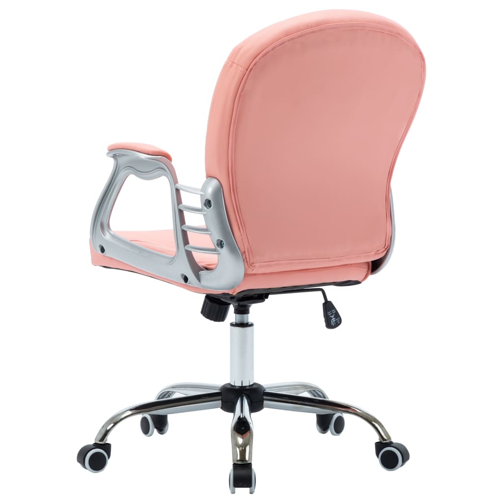 Chaise de bureau pivotante Rose Similicuir MADOKA