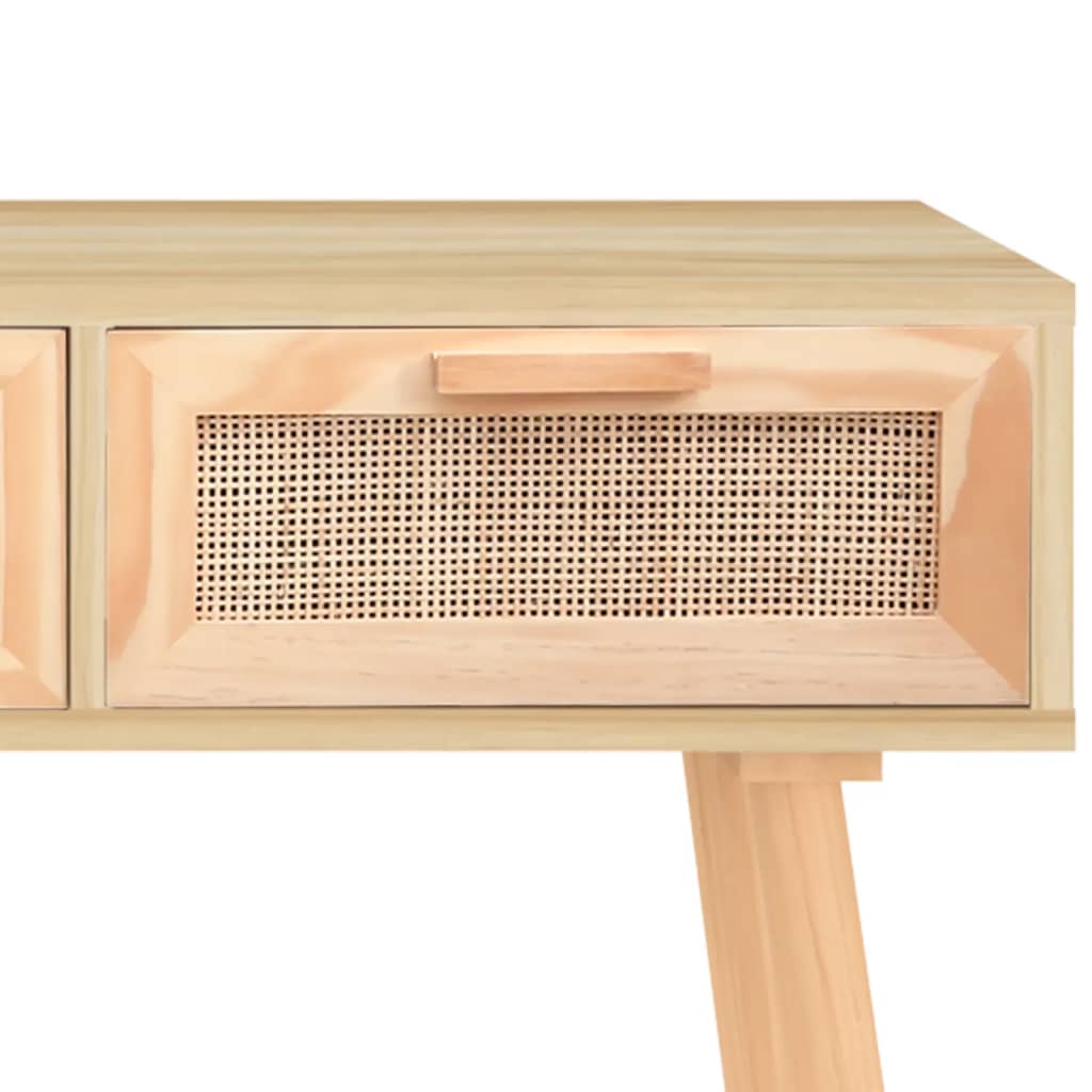 Console di pino solido e rattan elfa