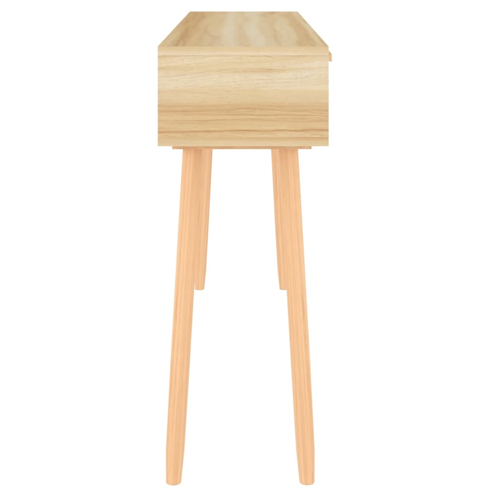Console di pino solido e rattan elfa