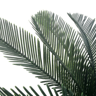 Plante artificielle en pot Palmier Cycas Vert 125cm