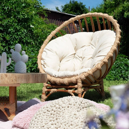 Fauteuil rond de jardin en bois de saule CLER