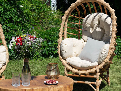 Fauteuil Cocooning de jardin en bois de saule NIKA