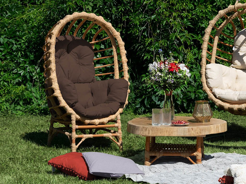 Fauteuil Cocooning de jardin en bois de saule NIKA