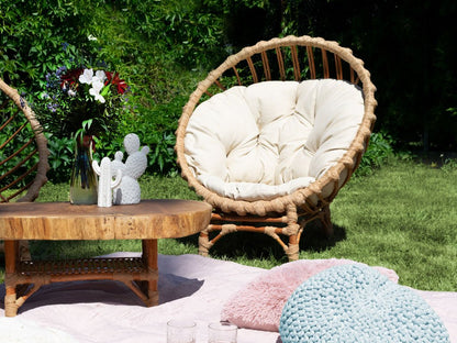 Fauteuil rond de jardin en bois de saule CLER