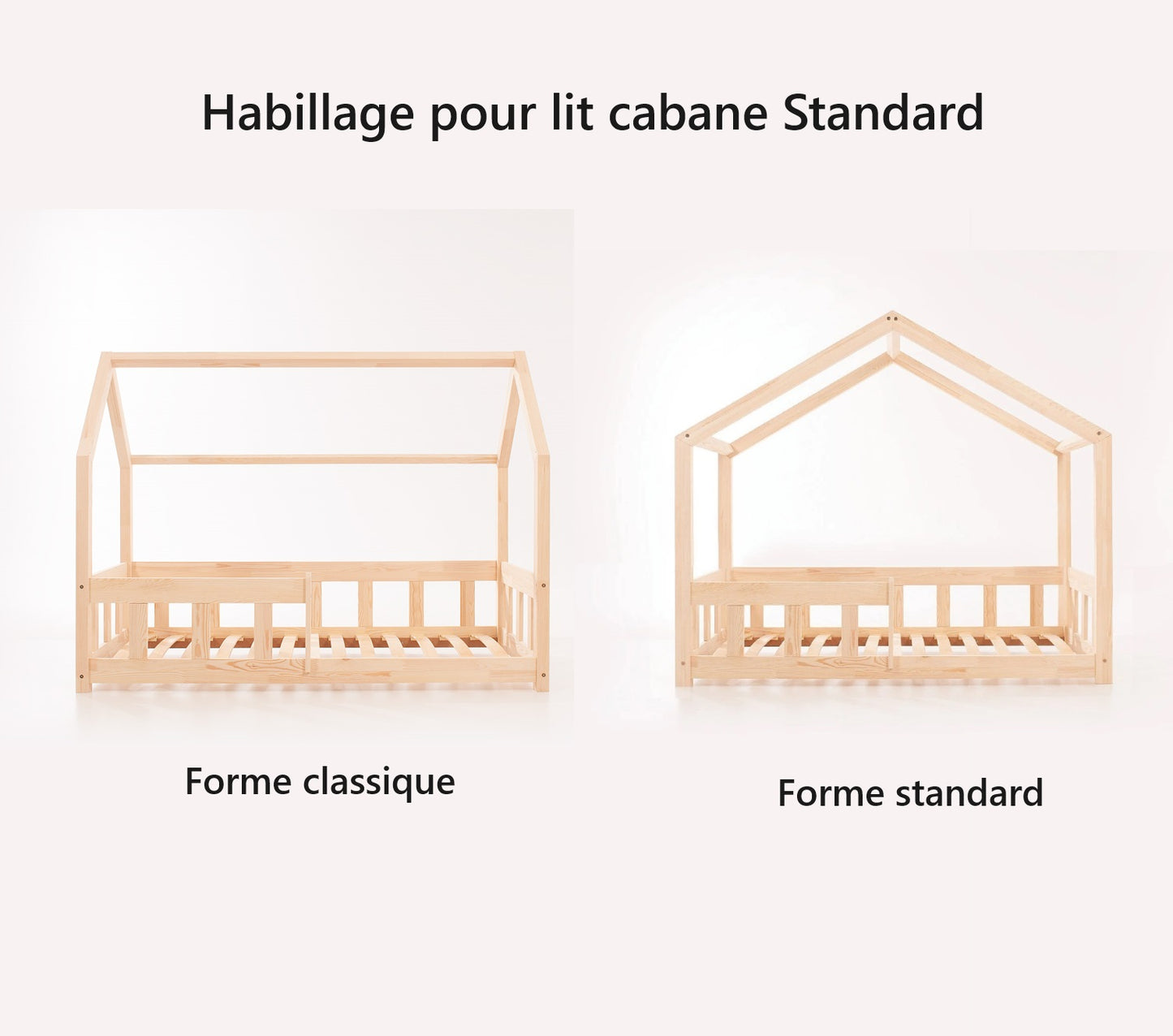 Habillage de lit Cabane Standard