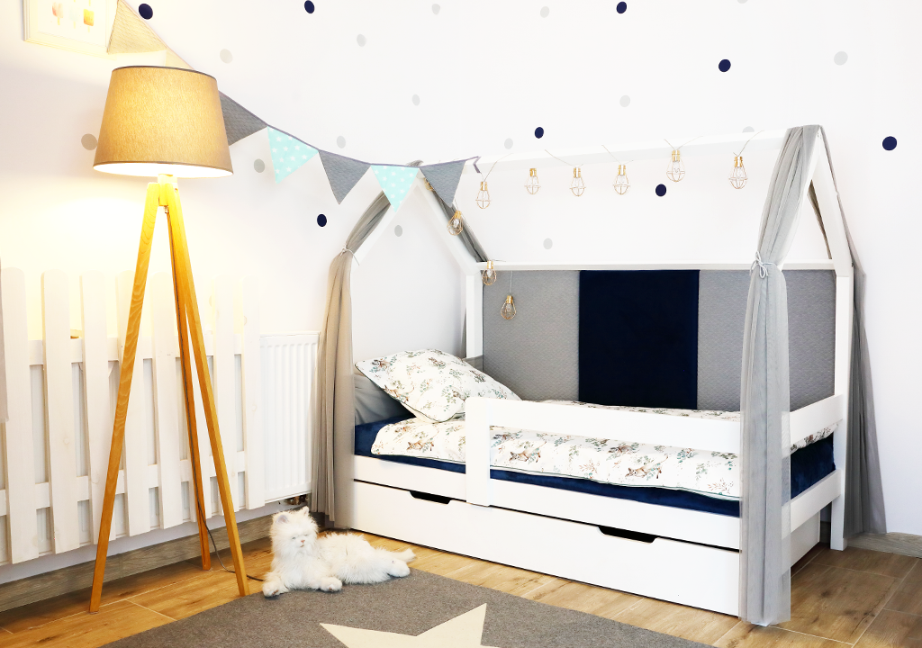 Letto di cabina Mia con cassetto a colori