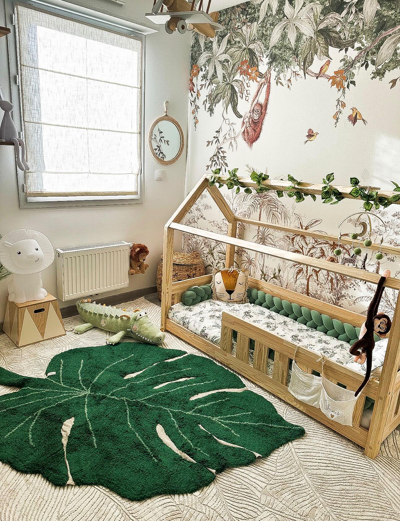 Lit Cabane enfant avec barrières à barreaux