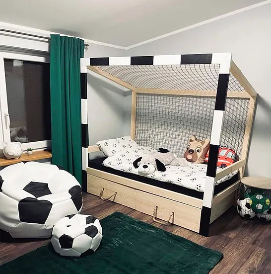 Lit enfant Cage de Football avec tiroir
