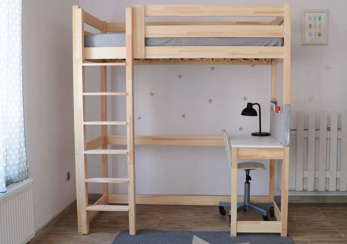 Lit haute mezzanine avec bureau MIA