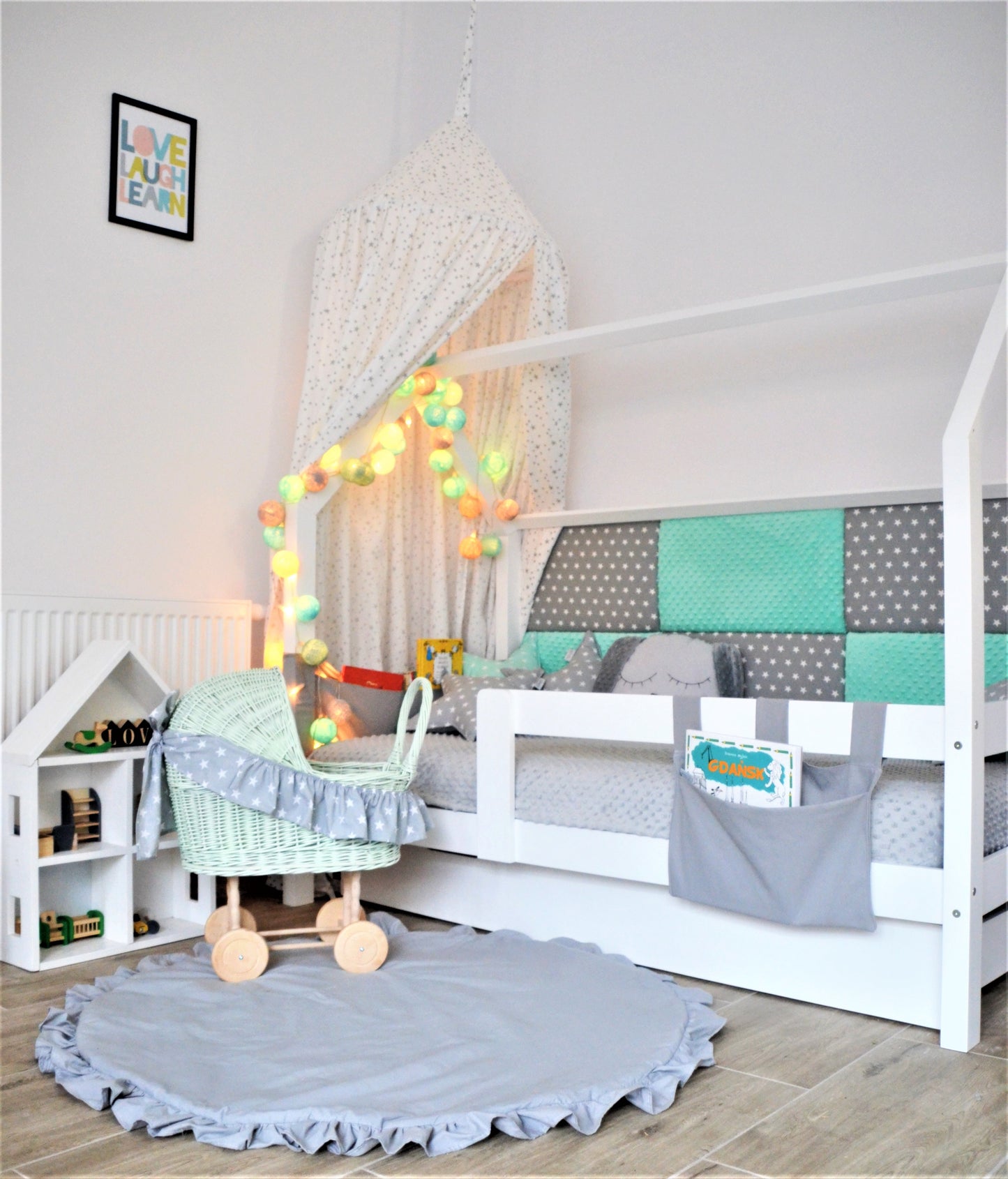 Letto di cabina Mia con cassetto a colori