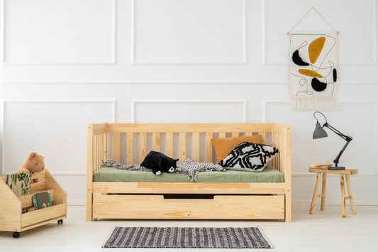 CPP high slatted children's bed with drawer