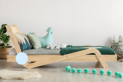 Cama infantil em zigue -zague