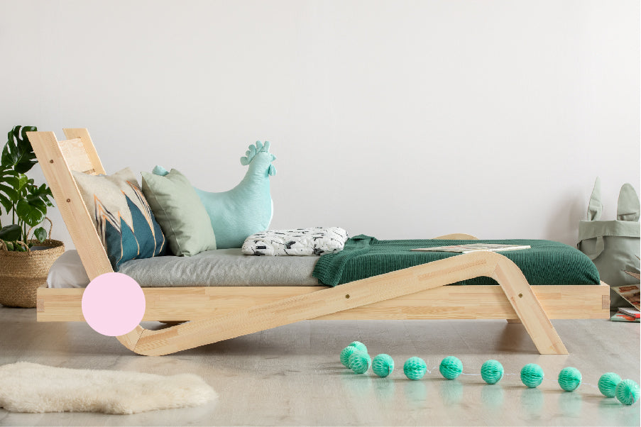 Cama infantil em zigue -zague