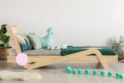 Cama infantil em zigue -zague
