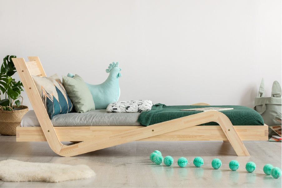 Cama infantil em zigue -zague