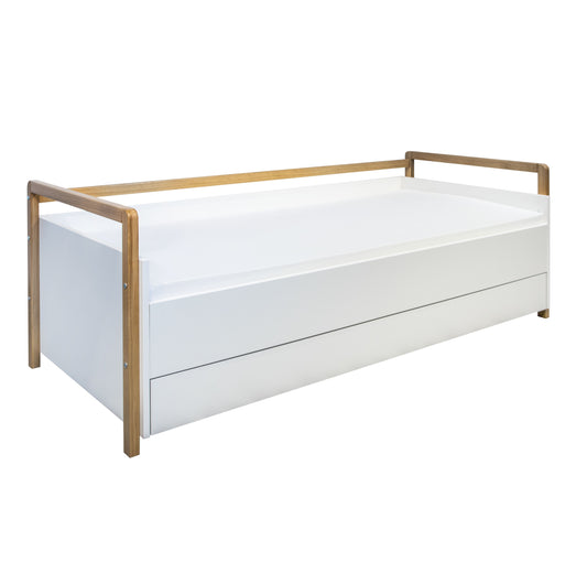 Junior -Bench -Bett mit 80x180 cm Schubladensammlung Victor