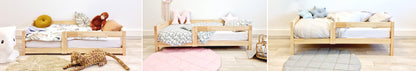 Option / Kit of vertical uprights (feet) for beech wood cabin bed