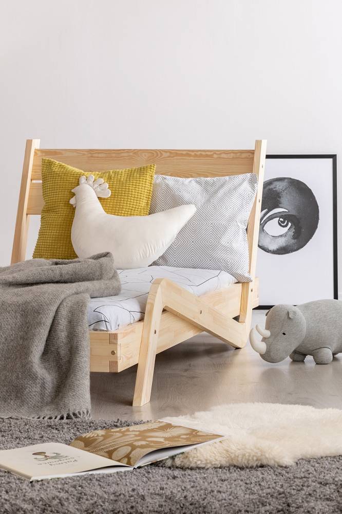 Cama infantil em zigue -zague