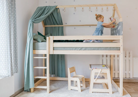 Erweiterte Gesamthöhe Option +10 cm für Mezzanine -Bett oder MIA überlagert