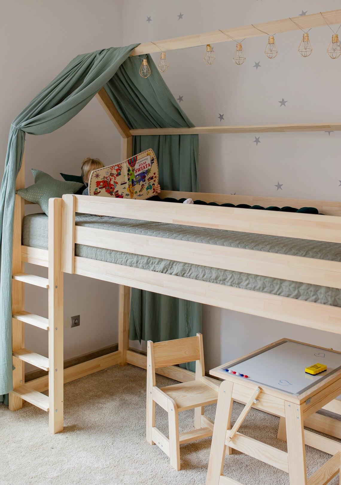 Kit pour rehausser un lit Cabane Mia Mezzanine hauteur 55 ou 70cm en hauteur 90cm ou 100cm