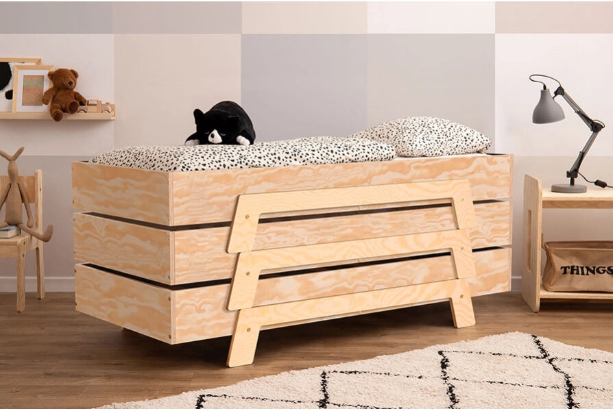 Letto per bambini puzzle naturale