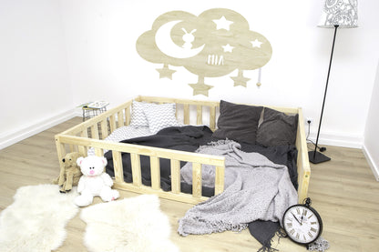 Montessori Bett mit Nordbox Spring