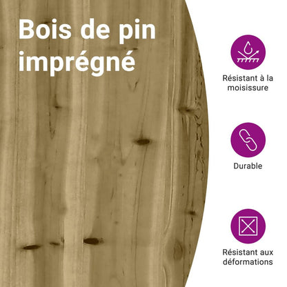 Playhouse Structure de jeu Maisonnette d'escalade XXL avec balançoire et toboggan