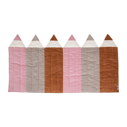 Tapis moelleux pour enfant Crayons "Pastel"
