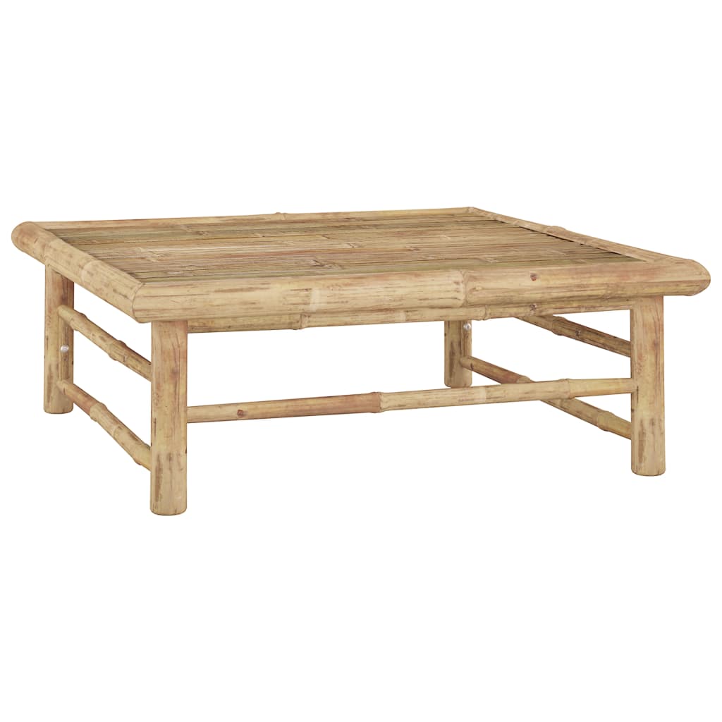 7 -room bamboo garden furniture with white Bali cream cushion