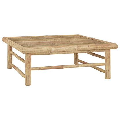 Muebles de jardín XXL 12 salas de bambú con cojín de crema de bali blanco