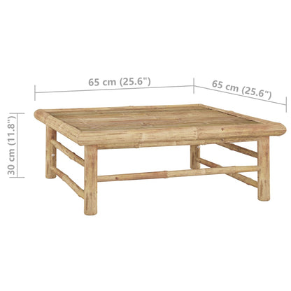 7 -room bamboo garden furniture with white Bali cream cushion