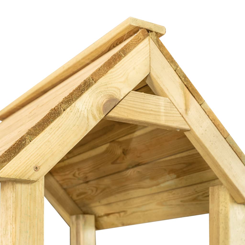 Playhouse Bois Structure de jeu Maisonnette avec toboggan Pin IMPREGNE