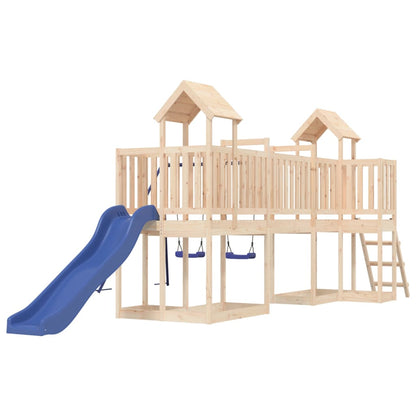 Playhouse Structure de jeu Maisonnette d'escalade XXL avec balançoire et toboggan