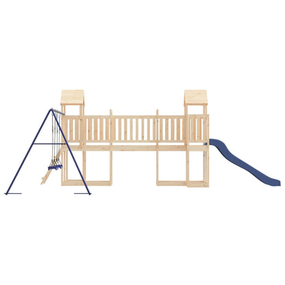 Playhouse Structure de jeu Maisonnette d'escalade XXL avec balançoire et toboggan