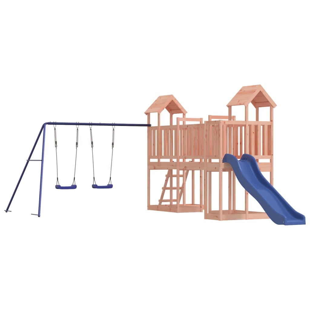 Playhouse Structure de jeu Maisonnette d'escalade XXL avec balançoire et toboggan