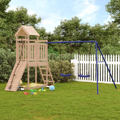 Playhouse Structure de jeu Maisonnette d'escalade avec balançoire