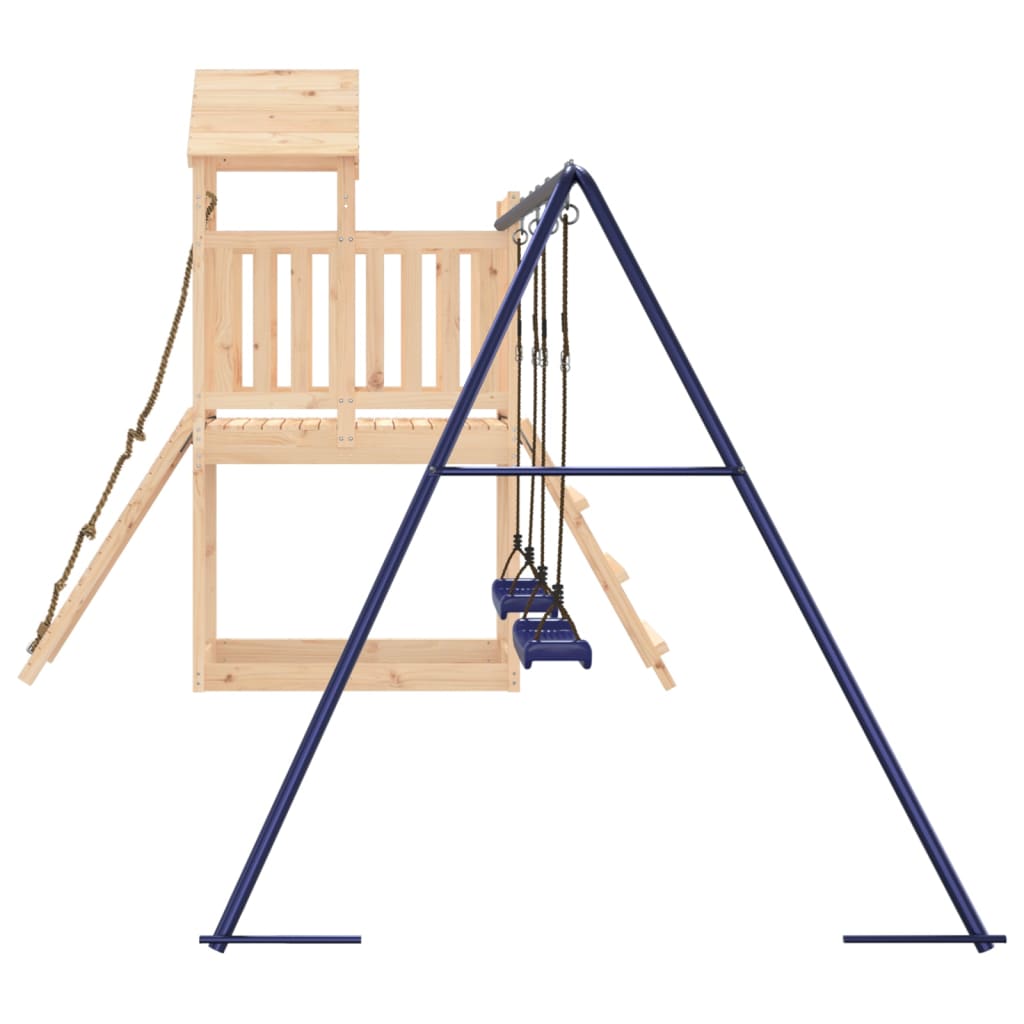 Playhouse Structure de jeu Maisonnette d'escalade avec balançoire