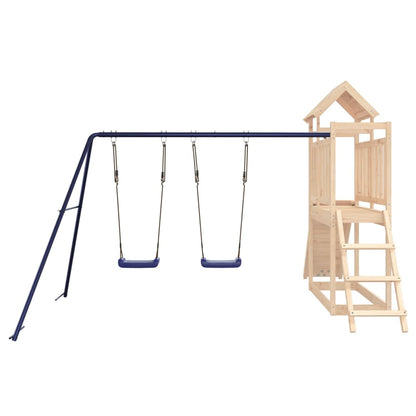 Playhouse Structure de jeu Maisonnette d'escalade avec balançoire