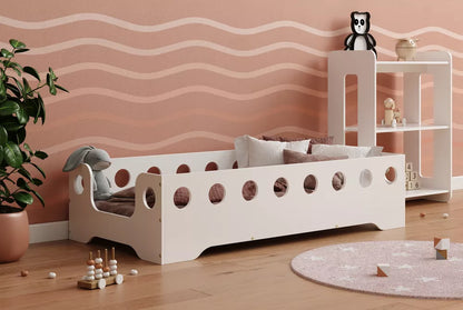 Option peinture blanche ou verni incolore pour lit Smart