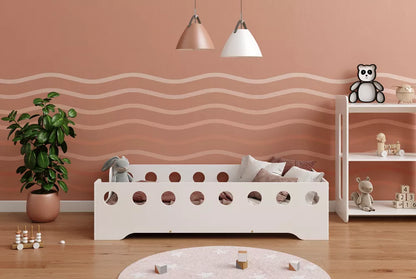 Option peinture blanche ou verni incolore pour lit Smart