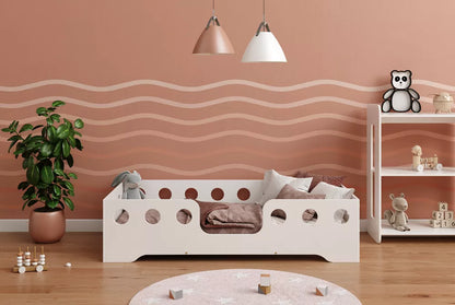Option peinture blanche ou verni incolore pour lit Smart