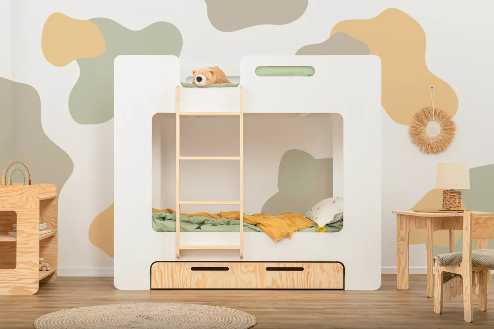 Letto da bambino a castello con cassetto MIMI